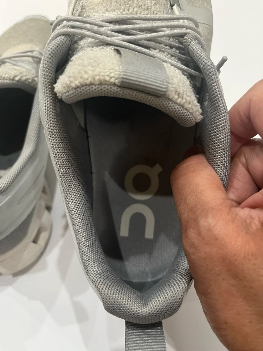 On Running Gray Cloud Terry Performance Sneaker Sz. 9